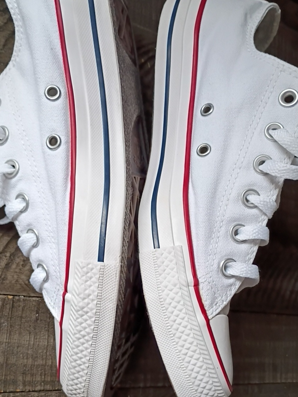 Converse All Star Classic Unisex White Low Top Sneakers Size Men's 8 / Wm's 10 - Picture 13 of 16